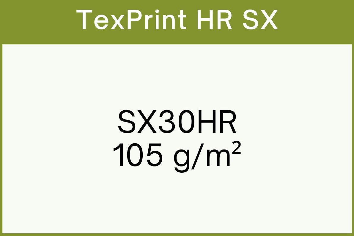 Desktop Sublimation paper
TexPrint SX30HR High-Release,
100 gr - A3+ (33x48,26 cm)
(110 sheets/pack)